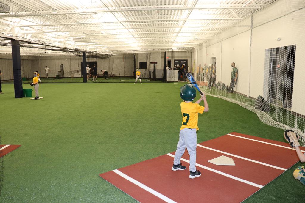 Player working through hitting drills at South State Sports