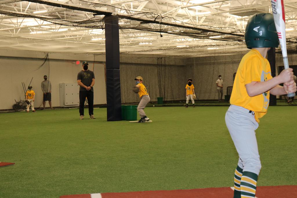 Cage and equipment view at South State Sports